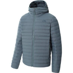 The North Face Stretch Veste à Capuche En Duvet Homme, Bleu Pétrole