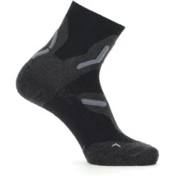 UYN Trekking Chaussettes Mérinos 2in Femme, Noir/gris
