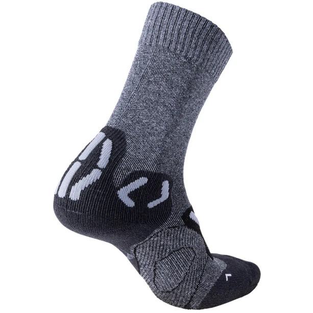 UYN Trekking Outdoor Expl**** Chaussettes Mi-hautes Femme, Gris 2 UYN Trekking Outdoor Expl**** Chaussettes Mi-hautes Femme, Gris – Image 2