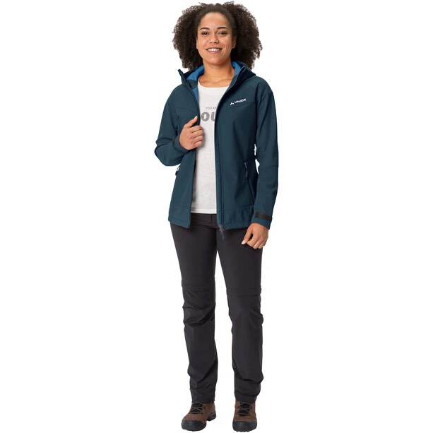 VAUDE All Year Elope Veste Softshell Femme, Bleu 3 VAUDE All Year Elope Veste Softshell Femme, Bleu – Image 3