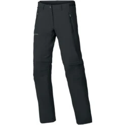 VAUDE Farley Pantalon-Short Stretch à Fermeture éclair Femme, Noir